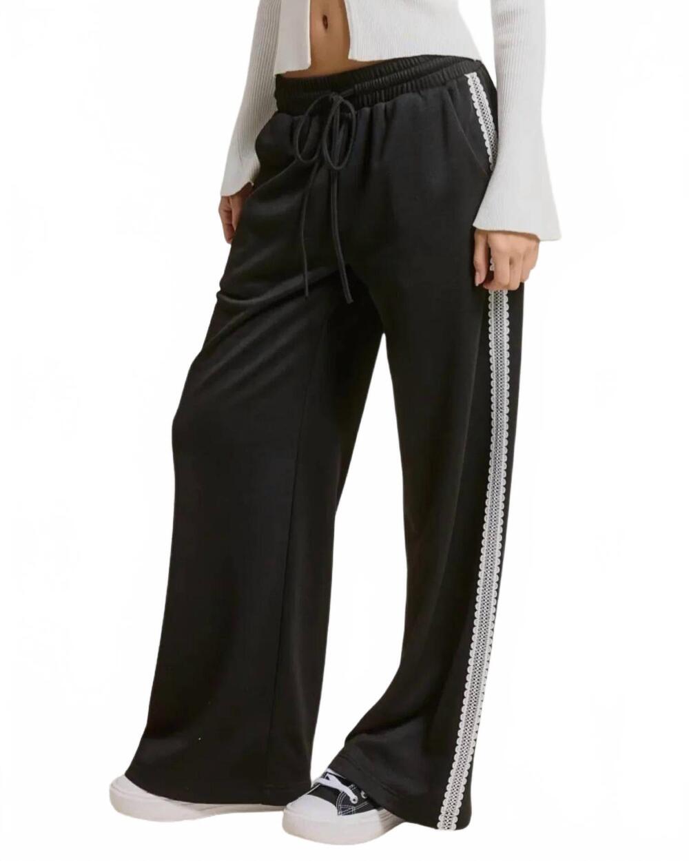NEW MIMOSA women's drew sweatpants in black